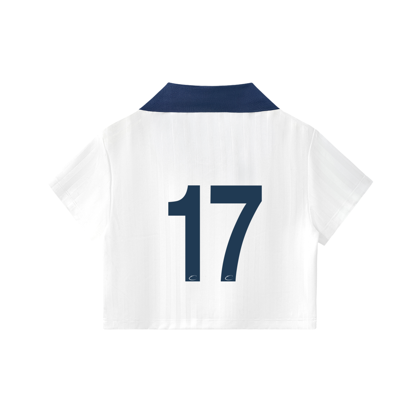 Camiseta de fútbol blanca de los 90 (recortada)