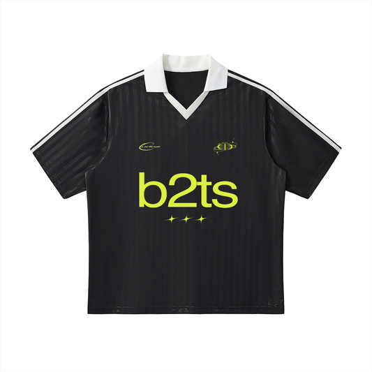 Maillot de football des années 90 (noir)